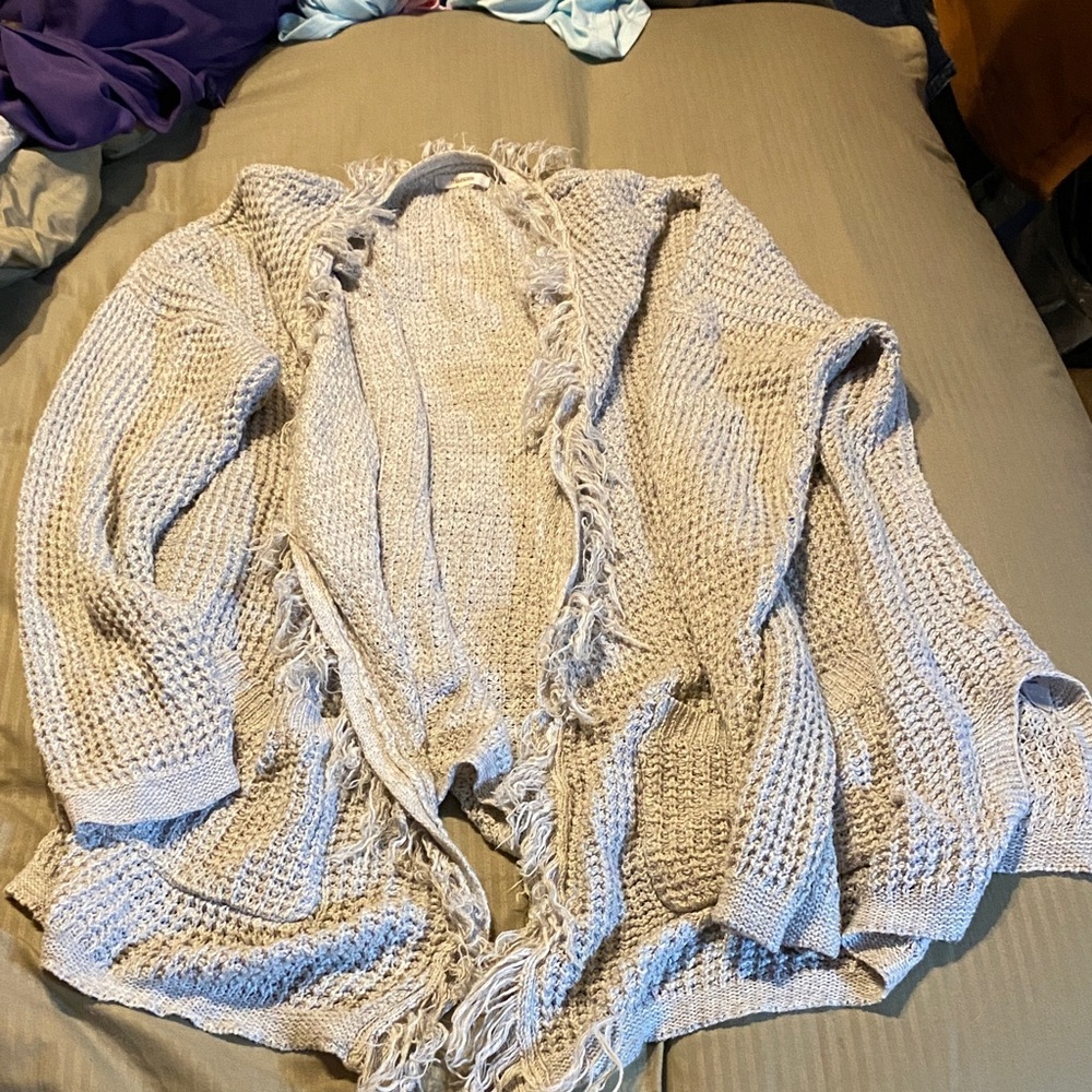 Cozy Beige Knit Cardigan